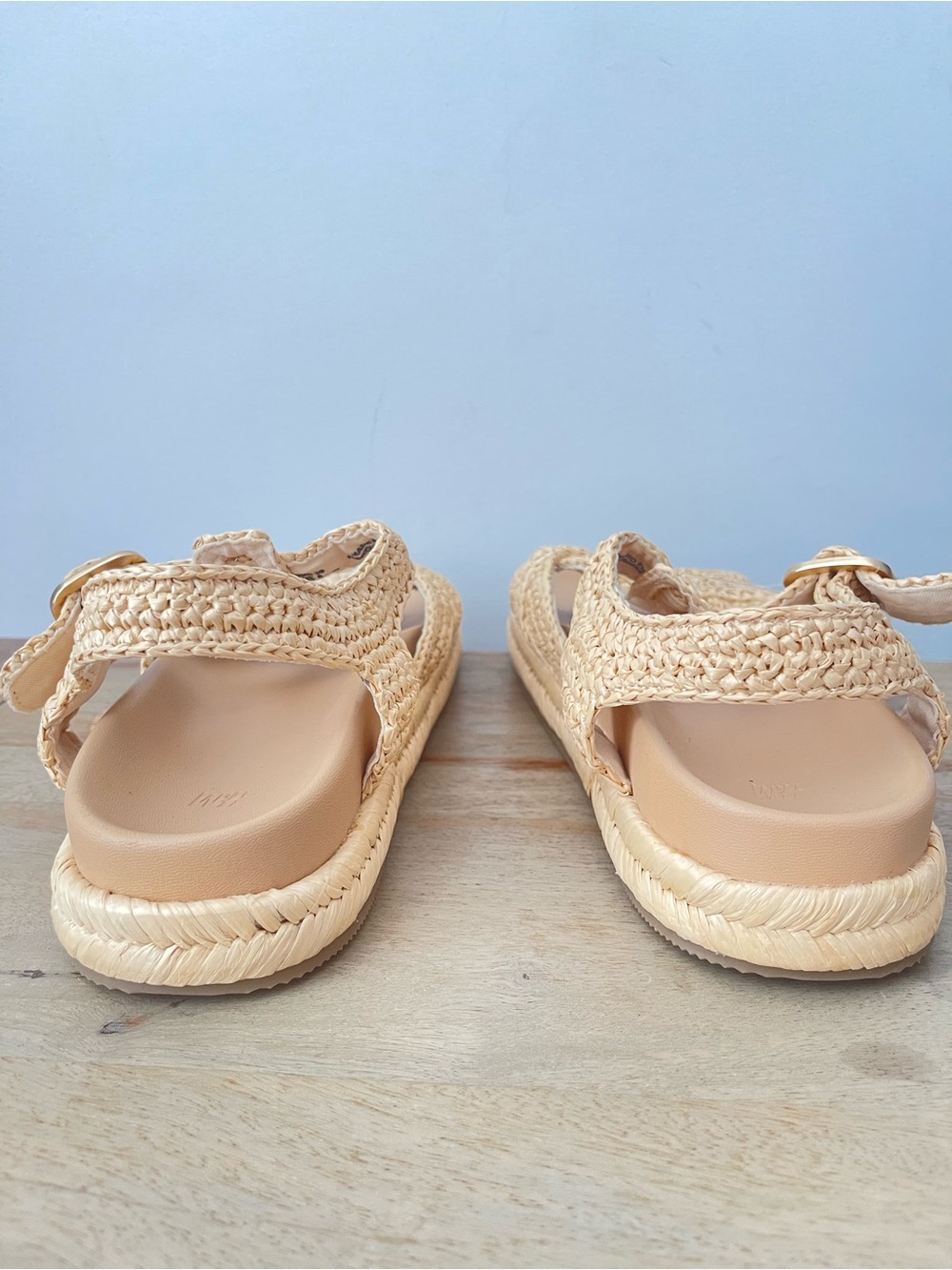 H&M Raffia T-Strap Sandals - Picture 4 of 7